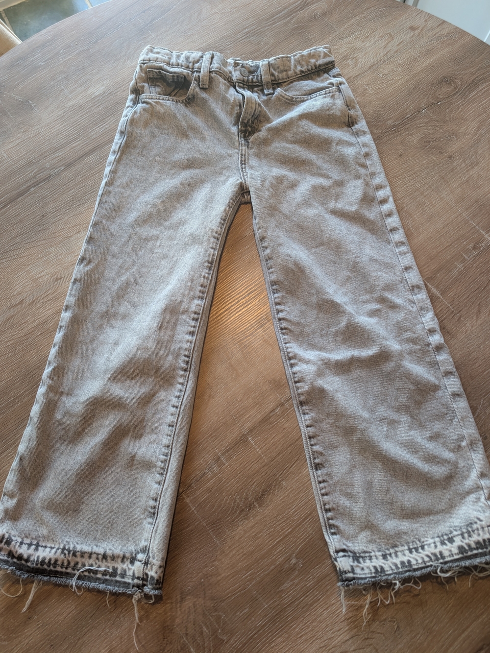 Old Navy Light Gray Kids' Straight Leg Jeans